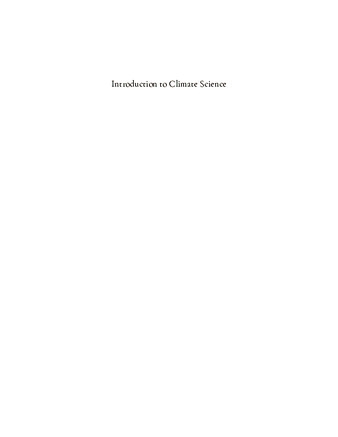 Introduction to Climate Science - 1st Edition 缩略图