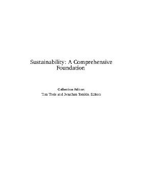 Sustainability: A Comprehensive Foundation  Thumbnail